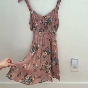 Reformation floral mini dress size 4